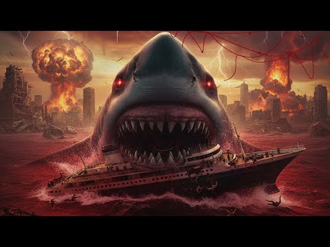 Giant Man-Eating Shark Launches Savage Attack, Luxury Cruise Ship Smashed to Pieces!😱#monster