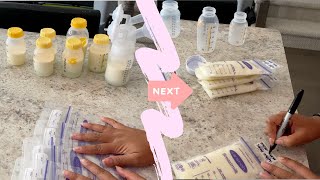 Breast Milk | Breast Pumping | How to Bag Breast Milk for Freezer | breastfeeding