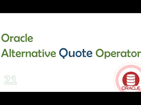 Oracle Alternative Quote Operator