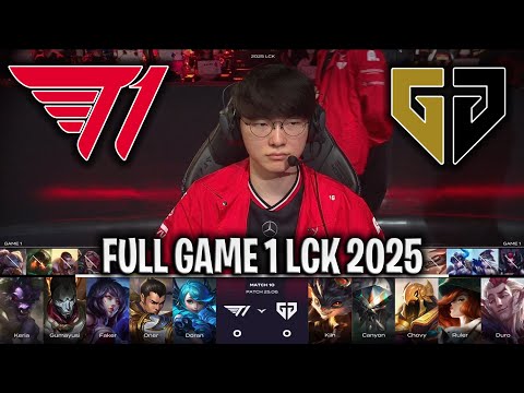 THE BEST GAME IN LCK!🔥 - T1 vs GEN GAME 1 LCK SPRING 2025 W1D5 | T1 vs GENG ESPORTS G1 LCK 2025