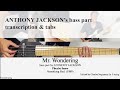 MR. WONDERING - Phoebe Snow - Stenback Bass - transcription w tabs - Anthony Jackson tribute