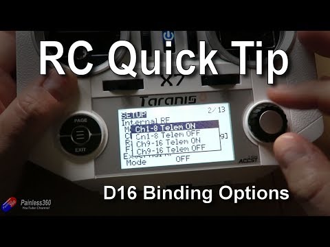 OpenTX Quick Tips: D16 Bind Options Becoming Standard in OpenTX 2.2.1