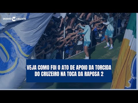Veja como foi o SHOW DA TORCIDA DO CRUZEIRO na Toca 2 antes do jogo contra o Corinthians