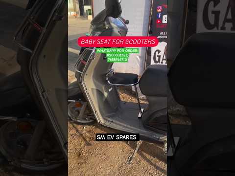 BABY SEAT FOR SCOOTIES || Baby seat for Activa, Access || Baby Seat For Ola #baby #babyseat #scooter