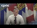 Nova Scotia Premier Tim Houston comments after cabinet meeting â July 10, 2025