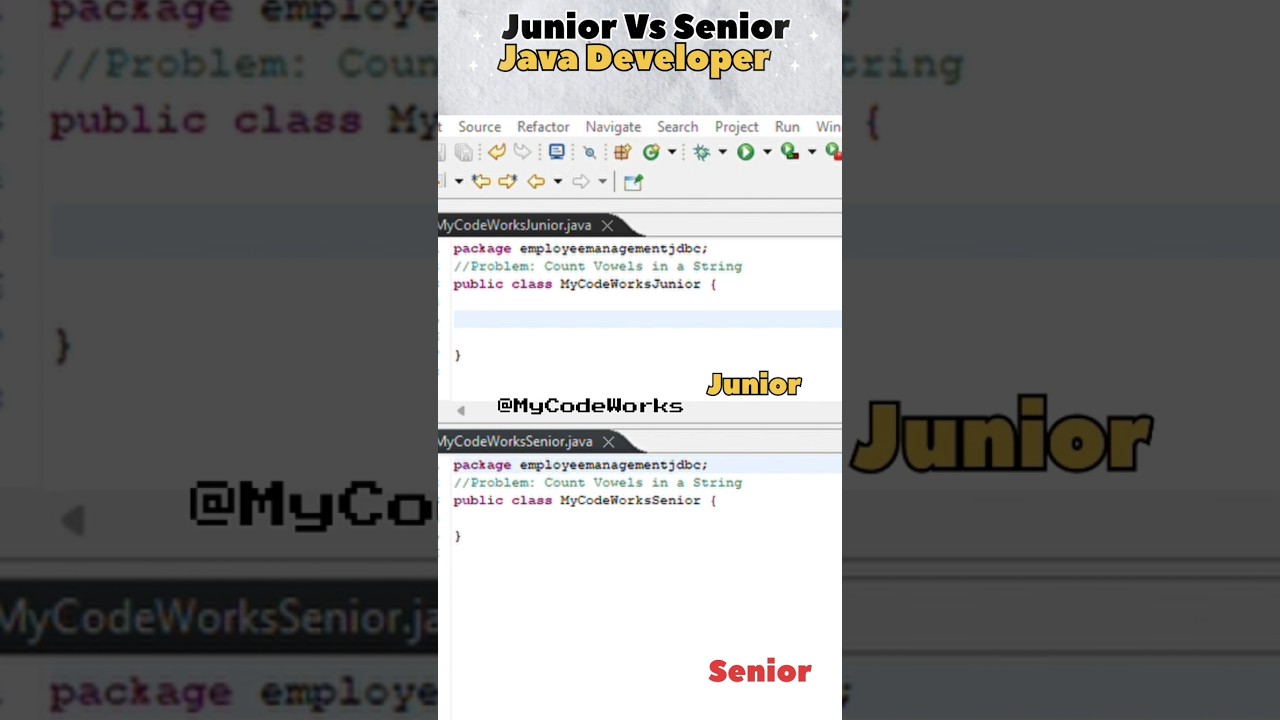 How to become a senior Java Developer ❤️😁 #java #javascript #coding #coder #python