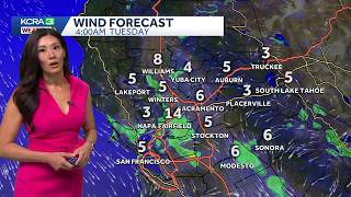 NorCal forecast: Valley sprinkles possible Monday morning