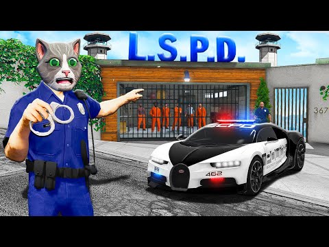 Franklin's House is the NEW POLICE STATION in GTA 5!