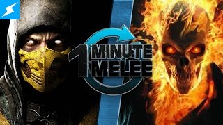 One Minute Melee - Scorpion Vs Ghost Rider (Mortal Kombat vs Marvel)