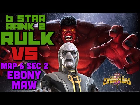 RED HULK VS Ebony Maw MINI BOSS Map 6 Sec 2 Marvel Contest Of Champions