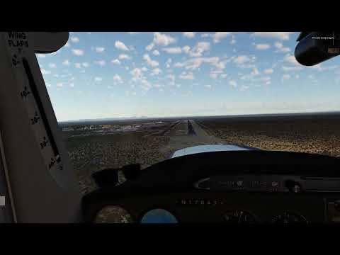 Early Video - Last Landing - Slow flight over runway - X Plane 12 - vFlyte Air C150