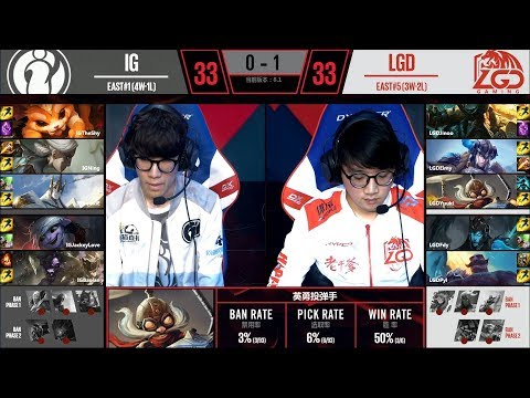 【LPL春季賽】第3週 LGD vs IG #2
