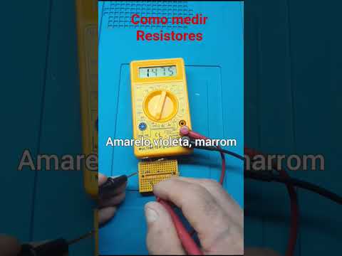 como medir resistores com multímetro digital