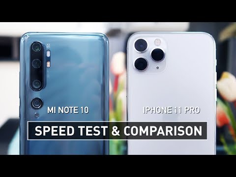 Mi Note 10 vs iPhone 11 Pro SPEED TEST | Zeibiz
