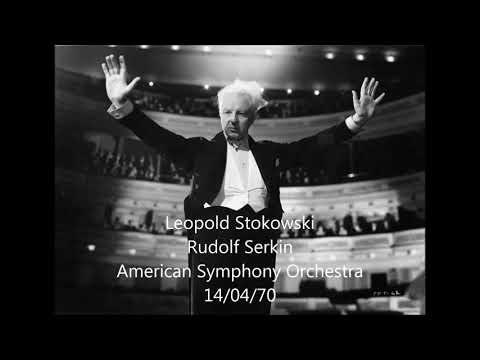 1970 Rehearsal Beethoven Piano Concerto No. 5 - Rudolf Serkin, piano Stokowski conducts
