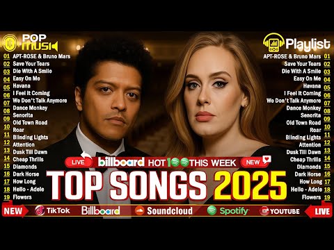 Adele, Rihanna, Selena Gomez, Dua Lipa, Bruno Mars, The Weeknd, Maroon 5, Zayn - Billboard Hot 2026