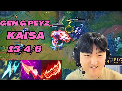 GEN G PEYZ PLAYS KAI'SA VS SIVIR ADC |KR CHALLENGER PATCH 13.12| [League of Legends] Full Gameplay