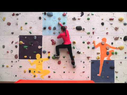 Klettern im Sportuntericht -- Technik: Storch