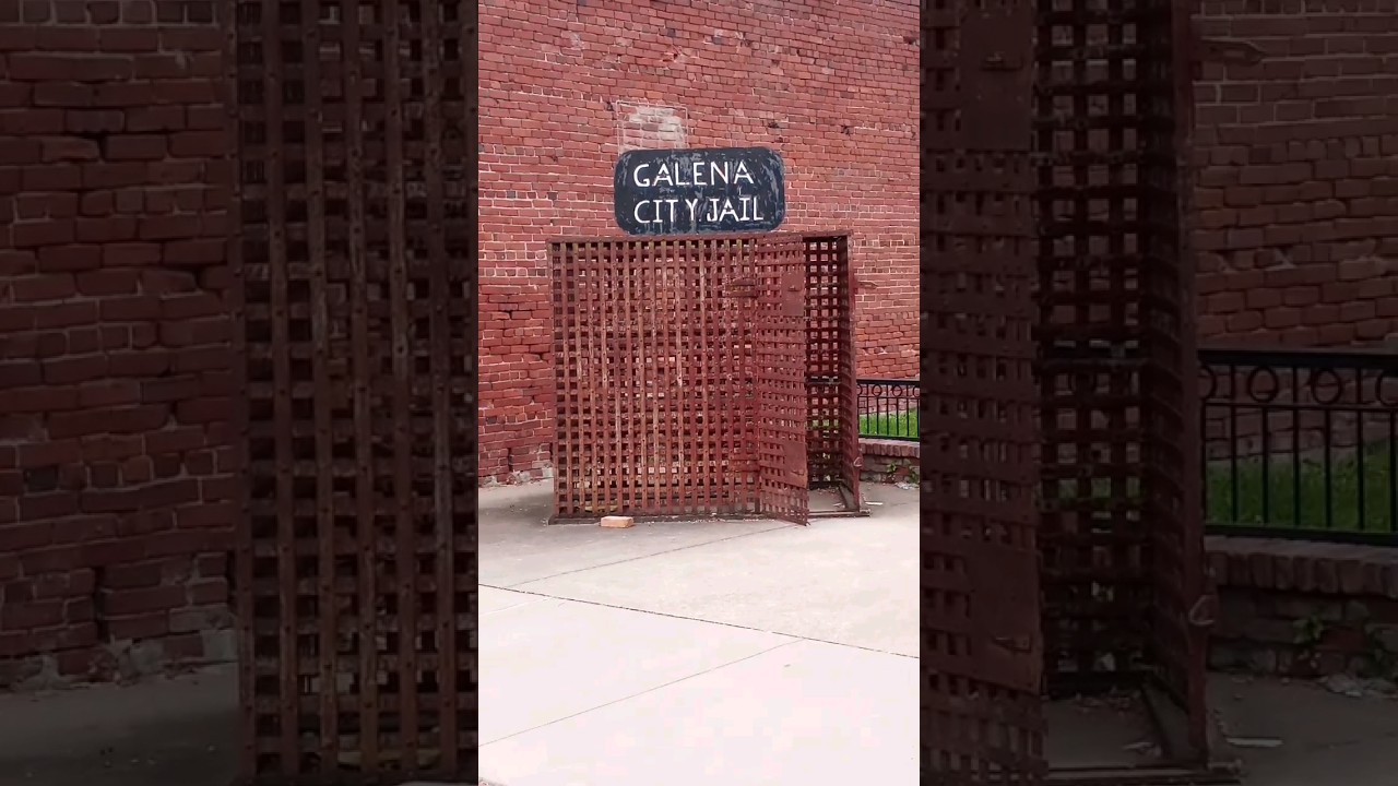 Route 66 -Galena,KS City Jail- Old Iron Jail Cell #clink #jail #route66 #Galena #Kansas #alongtheway