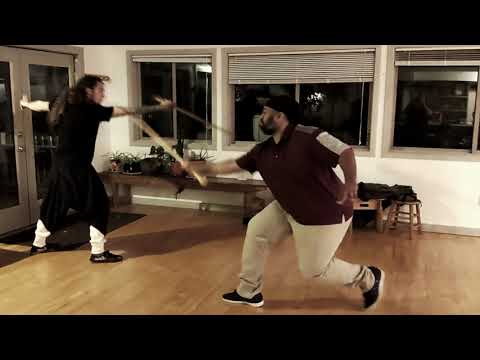 Taiji Fencing Moments | Drew & Philip in Atlanta, GA (2019.12.13) Tai Chi Sword Fighting