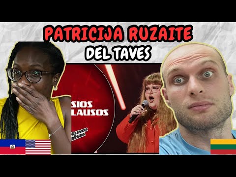 REACTION TO Patricija Ruzaitė - Dėl Tavęs (Live on the Voice Blinds Lithuania) | FIRST TIME HEARING