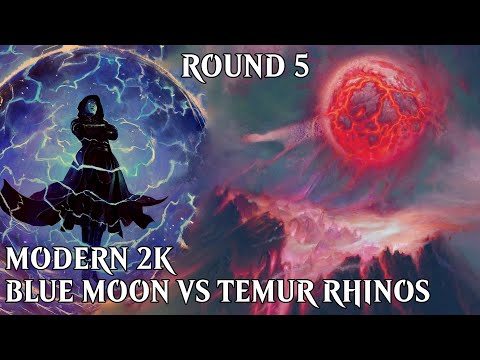 Blue Moon vs Temur Rhinos | Round 5 | Modern 2k | 10/31/2021