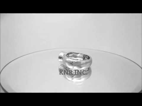 14K WHITE GOLD ROUND CUT DIAMOND ENGAGEMENT RING FULL BEZEL SET 0.90CT - KNR INC - 333