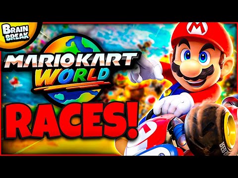 Mario Kart World Races 🔥 Brain Break | Just Dance | Brain Breaks for Kids | Danny Go