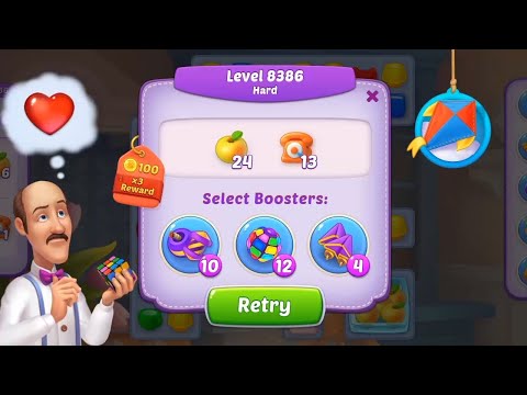 homescapes level 8386 | homescapes hard level