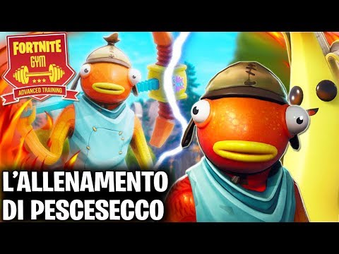PESCESECCO SI ALLENA PER LA SFIDA VS BANANITA - Doppiaggio Fortnite