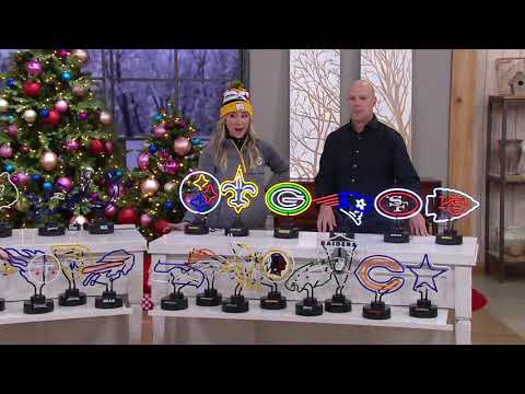NFL Team Logo Neon Light on QVC