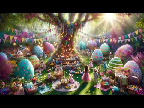Easter Garden Party Scenes - Happy Upbeat Jazz Music Playlist - Relaxing Good Mood Vibes