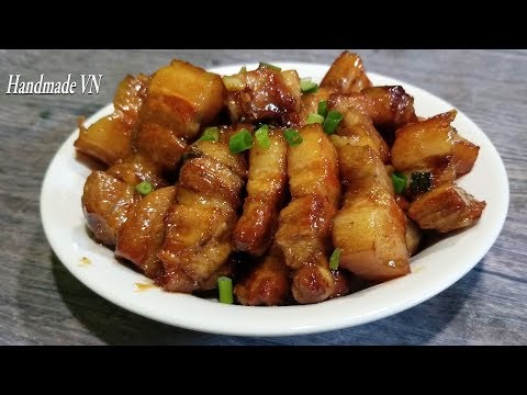 Cách làm thịt ba chỉ rang cháy cạnh ăn hao cơm