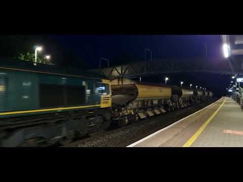 Frieghtliner Class 66565 +  66587 6Y61 2024 Westbury Down T.C. To Westbury Down T.C. Passing