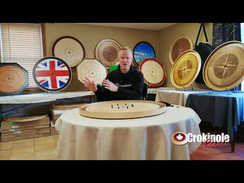 The Royal Red Crokinole Board by Crokinole Canada (www.crokinole.ca)