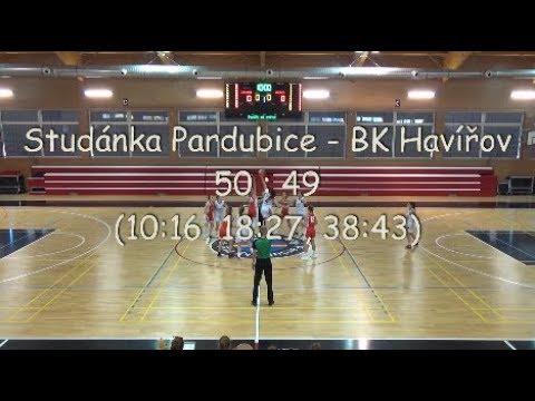 2018 1013 Basket U19 Extraliga U19 _ Studánka Pardubice - BK Havířov