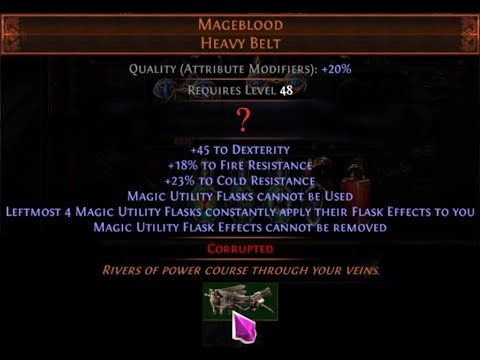 [PoE] Settlers of Kalguur - Mageblood (4x) Double Corrupt Gamba