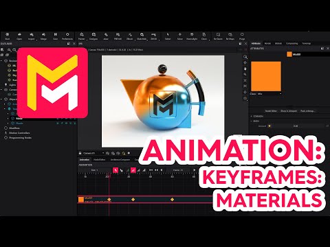 Maverick Render Product Viz Animation Keyframes with Materials