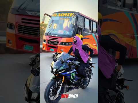 Public reaction R15 V4 💥👀 girl riding 😍🎉 #publicreaction #r15 #viralshorts #shorts #ytshorts