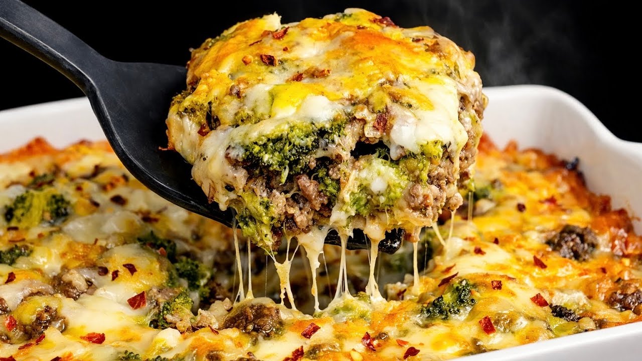 Cheesy Beefy Broccoli 🔥30-MINS Weeknight Dinner!