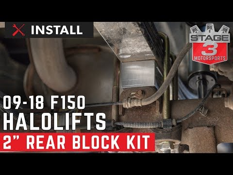 2009-2018 F150 Halo Lifts 2" to 2.5" Rear Block Kit Install