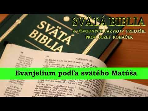 Evanjelium podľa svätého Matúša - Biblia SK