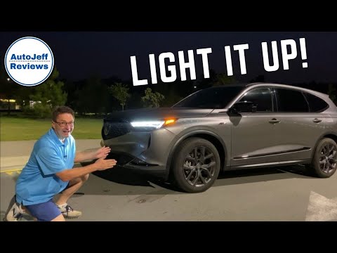 2022 Acura MDX at Night! Exterior & Interior lights. Ambient Lighting Demo. Night Drive. More!