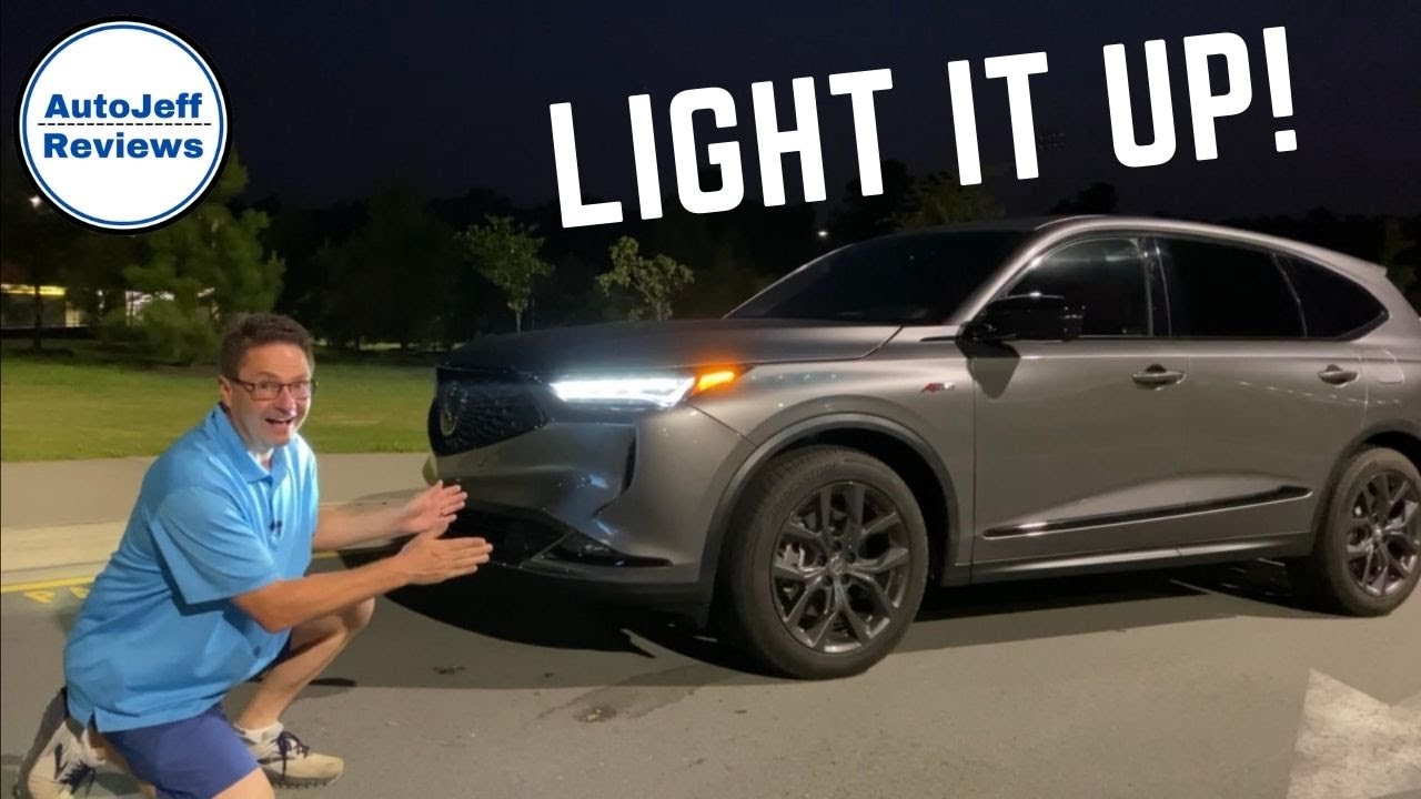 2022 Acura MDX at Night! Exterior & Interior lights. Ambient Lighting Demo. Night Drive. More!