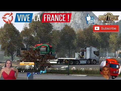 Euro Truck Simulator 2 (1.43) Iveco Hi Way 8x4 Chassis Heavy Delivery in France + DLC's & Mods