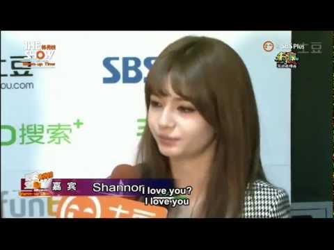 [ENG SUB]141202 The Show Interview Warm-up Shannon Cut