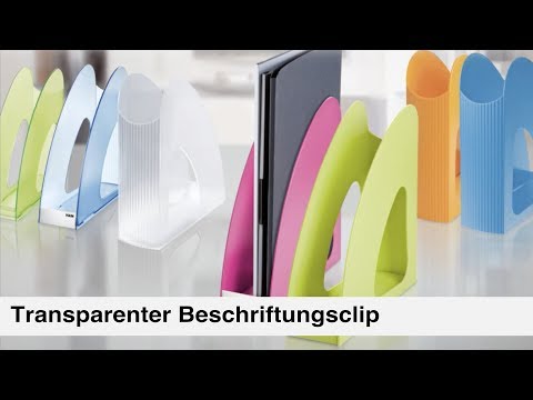 Artikelvideo 1 für HAN Beschriftungsschilder mit Clip transparent, 10 St., Artikelnummer 331421