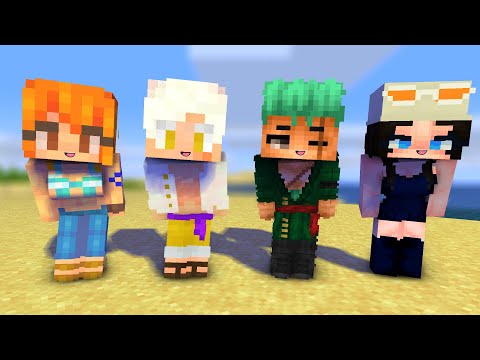 POI POI APHMAU NEW FRIENDS JOYBOY LUFFY, ZORO, NAMI, NICO ROBIN - MINECRAFT ANIMATION #shorts