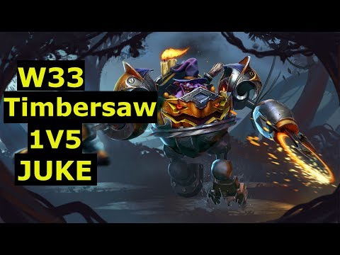 w33 Timbersaw 1vs5 Juke vs Liquid - OdPixel goes ham - DOTA 2