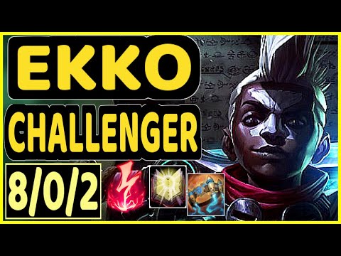 EVROT (EKKO) - 8/0/2 KDA CHALLENGER GAMEPLAY - BR